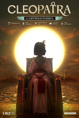 A partir del próximo viernes 12 de septiembre al cruzar la entrada de la Nave 16 de Matadero Madrid nos transportaremos al corazón del Egipto helenístico para redescubrir a Cleopatra.