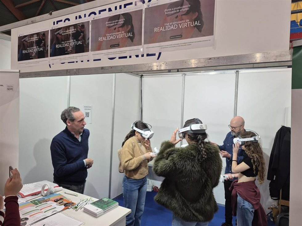 El simulador de realidad virtual del Servicio Andaluz de Empleo (SAE) para mejorar las oportunidades de acceso al mercado laboral.