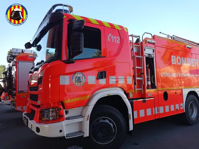 Camión del Consorcio de Bomberos de Valencia.