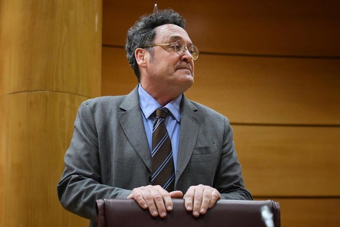 Archivo - El Fiscal General del Estado, Álvaro García Ortiz, durante su comparecencia en la Comisión de Justicia, en el Senado, a 18 de febrero de 2025, en Madrid (España). 