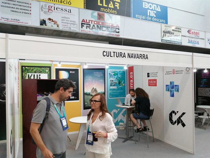 Stand de Navarra en la edición 2024 de Fira Tàrrega.