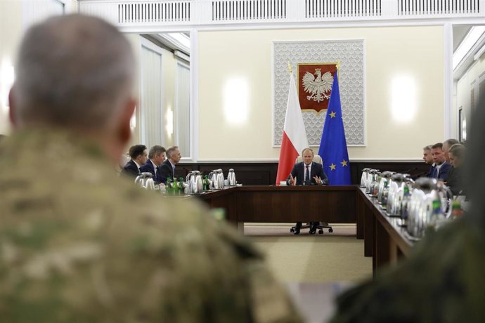 Reunión extraordinaria del Gobierno de Polonia tras la entrada de drones rusos en su espacio aéreo