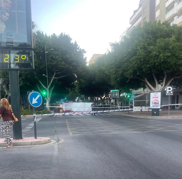 Avenida Federico García Lorca de Almería, donde se ha producido el atropello mortal de una mujer de 53 años.