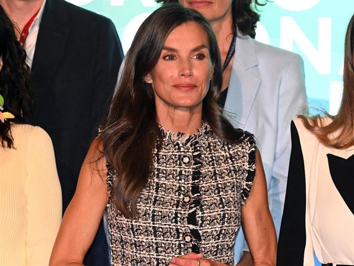 La Reina Letizia asisten a la III edición del Congreso sobre Trata de Seres Humanos en CaixaForum, Madrid