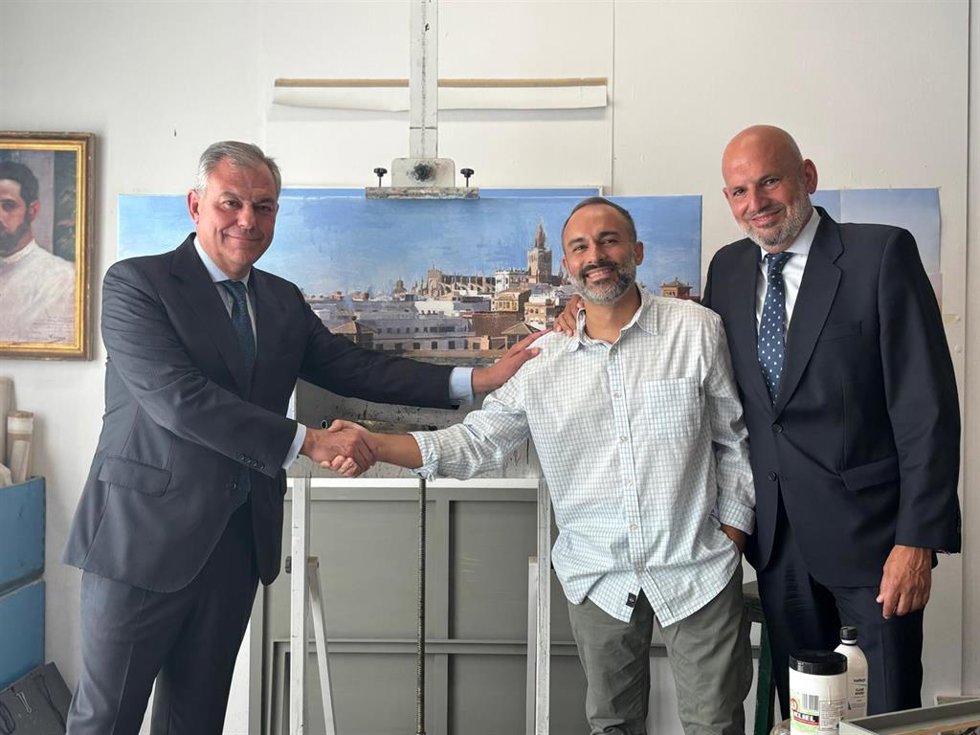 El artista Daniel Franca, cartelista de las Fiestas de la Primavera de Sevilla 2026.