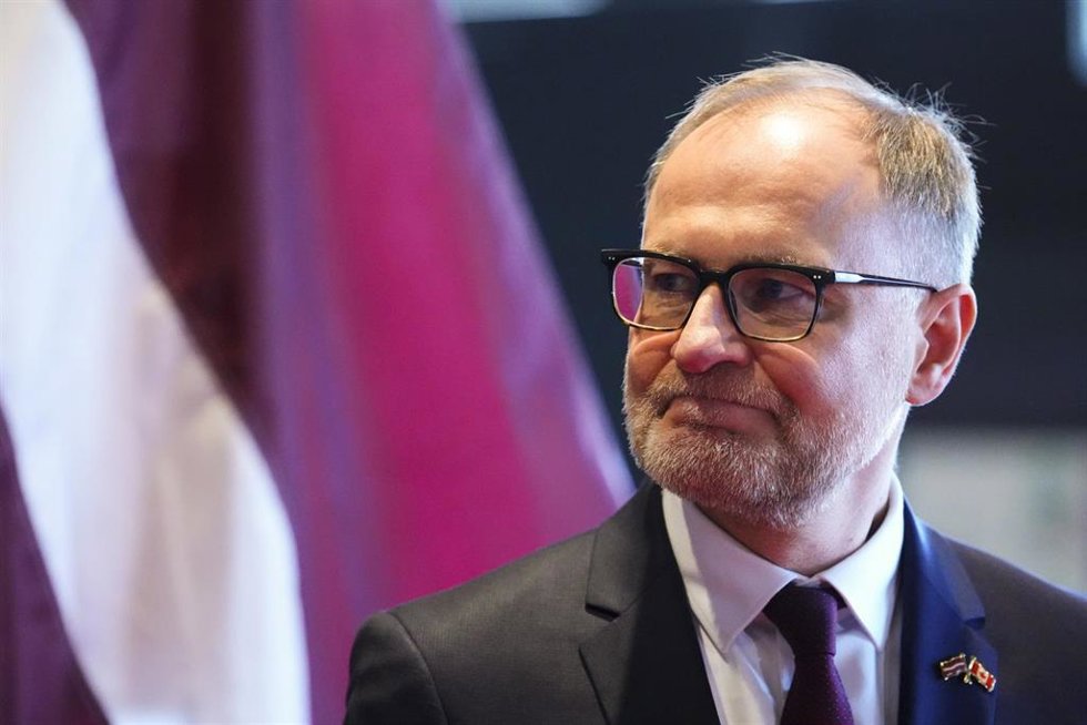Archivo - El ministro de Defensa de Letonia, Andris Spruds, durante una visita oficial en Canadá (archivo)