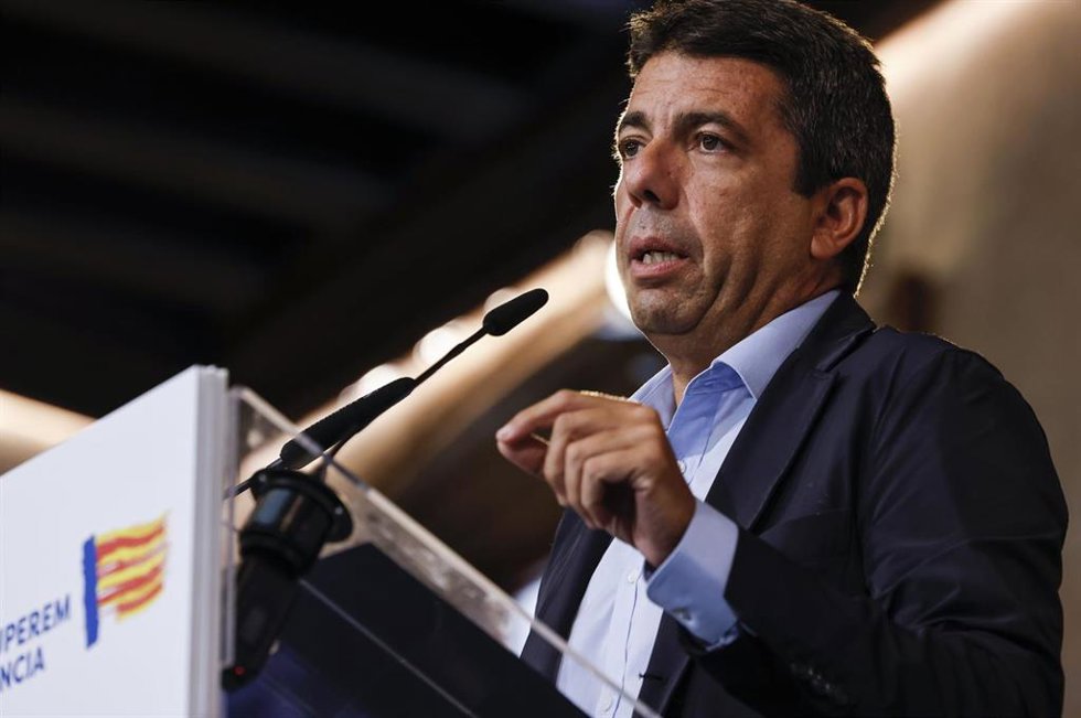 El president de la Generalitat, Carlos Mazón, asiste a la presentación del 'Gemelo Digital' de la provincia de Valencia diseñado por el Institut Cartogrfic Valenci (IVC)