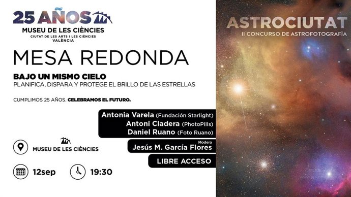 El Museu de les Ciències organiza una jornada gratis de astrofotografía con observación, charlas y exposiciones