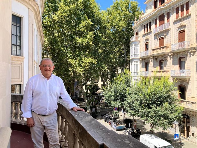 Archivo - El delegado del Gobierno en Baleares, Alfonso Rodríguez, tras una entrevista con Europa Press en la sede de la Delegación del Gobierno en Baleares, en Palma de Mallorca, España, a 5 de agosto de 2025.