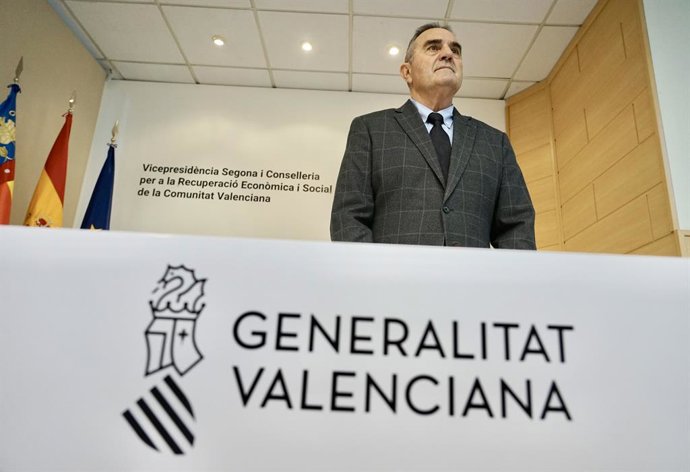 Archivo - Arxiu - El vicepresident segon i conseller per a la Recuperació Econòmica i Social, Francisco José Gan Pampols