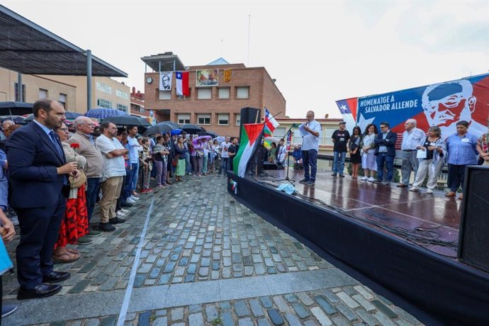Partidos e instituciones homenajean en Barcelona al expresidente chileno Salvador Allende, derrocado por el golpe de Estado de Augusto Pinochet hace 52 años