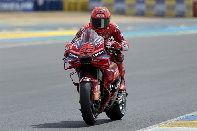 Archivo - Marc Márquez durante un Gran Premio del Mundial de Motociclismo 2025