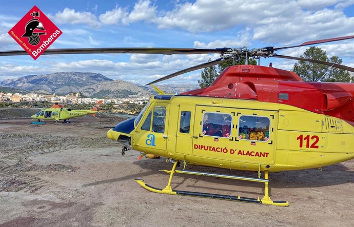 Archivo - Arxiu - Imatge d'arxiu d'un helicòpter del Consorci Provincial de Bombers d'Alacant