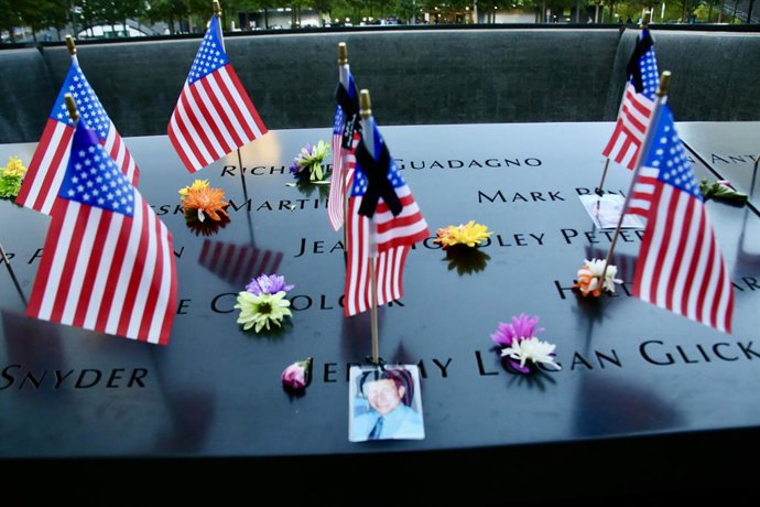 September 11, 2025, New York City, New York: (new) 24th anniversary 9/11 commemoration ceremony. September 11, 2025, new york, usa: the 24th anniversary 9/11 commemoration ceremony is taking place on the 9/11 memorial plaza at the world trade center in lo
