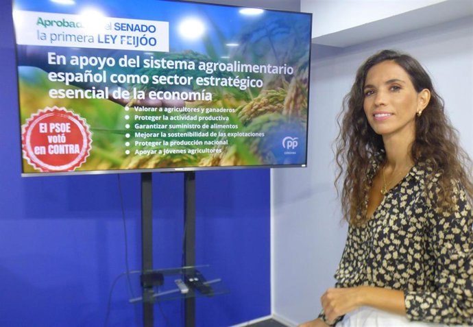 La senadora del PP de Córdoba y portavoz de Agricultura en la Cámara Alta, Lorena Guerra.