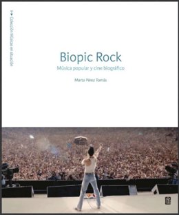 Portada del libro 'Biopic rock. Música popular y cine biográfico', editado por la Universidad de León.