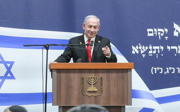 Archivo - Arquivo - Primeiro-ministro israelense Benjamin Netanyahu