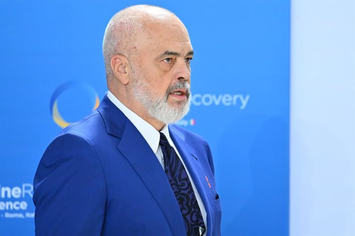 Archivo - July 10, 2025, Rome, Italy: Edi Rama, Prime Minister of Albania participate in the Ukraine Recovery Conference 2025, 10 June 2025, La Nuvola Convention Center, Rome, Italy.