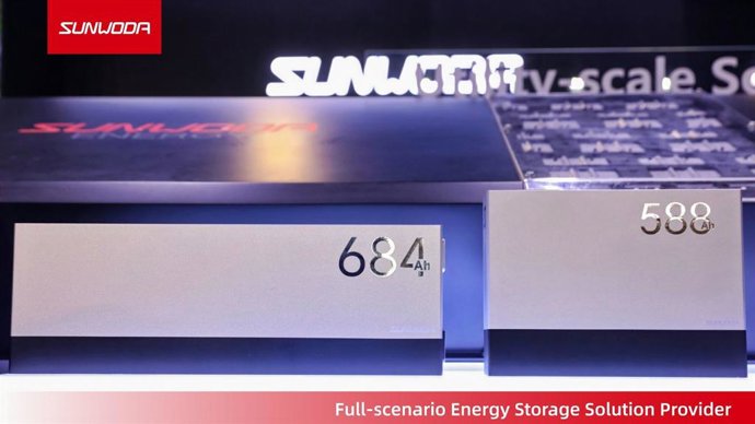 Sunwoda 684Ah & 588Ah Cells Launched at RE+25