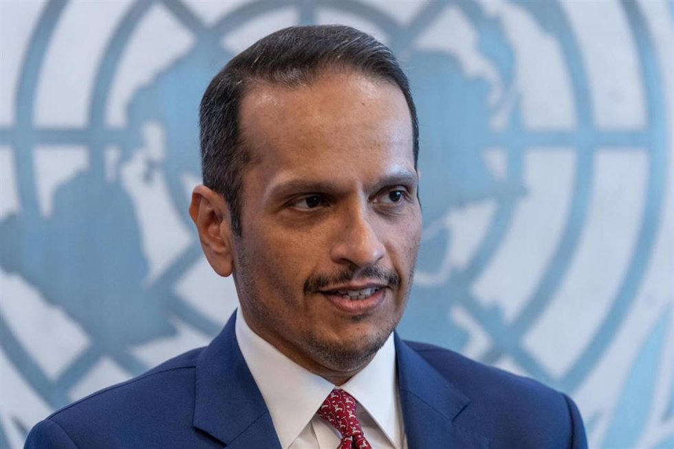 Archivo - El primer ministro y ministro de Exteriores de Qatar, Mohamed bin Abdulrahman al Thani