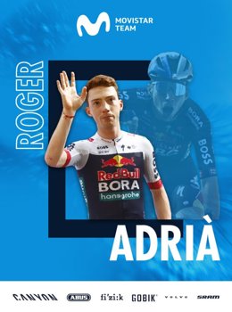 El ciclista barcelonés Roger Adrià ficha por Movistar Team hasta 2028.