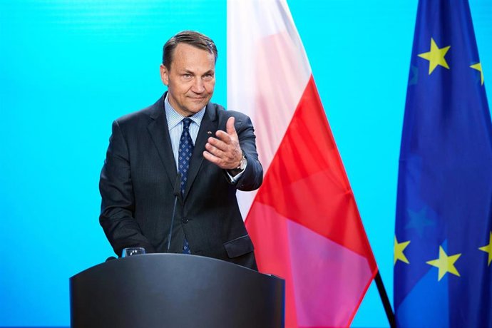 Archivo - Radoslaw Sikorski, ministro de Exteriores de Polonia