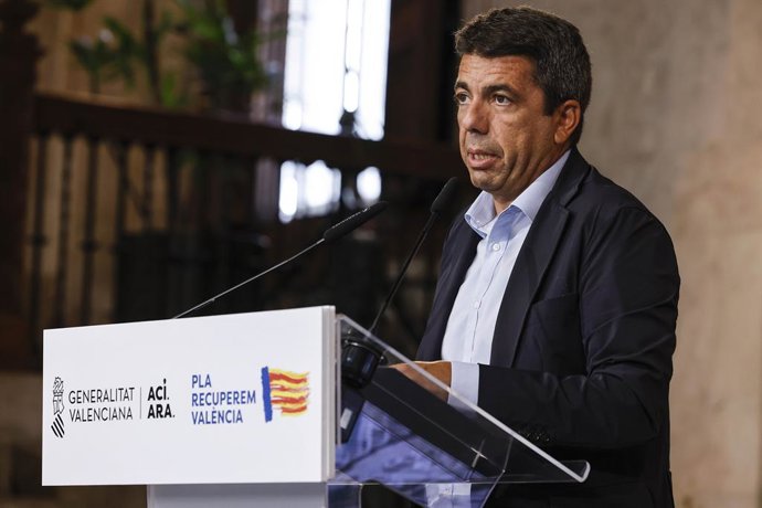El president de la Generalitat Valenciana, Carlos Mazón