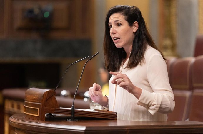 Archivo - La diputada de Vox, Rocío de Meer, durante una sesión plenaria extraordinaria, en el Congreso de los Diputados, a 22 de julio de 2025, en Madrid (España). 