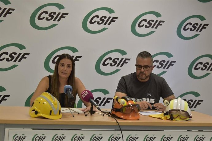 Ana Nares e Iván Moncada, trabajadores y delegados de CSIF en Geacam.