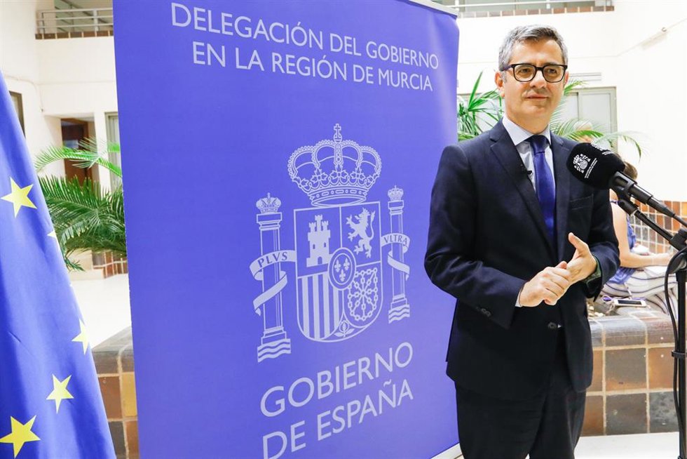 12-09-25 El Ministro De La Presidencia, Justicia Y Relaciones Con Las Cortes, Félix Bolaños, En La Toma De Posesión Del Delegado Del Gobierno En Murcia, Francisco Lucas.