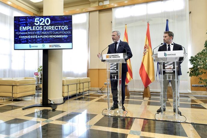 El presidente de Aragón, Jorge Azcón, anuncia una inveresión "milmillonaria" en la comunidad autónoma.