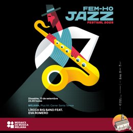 La Diputación de Valencia lleva el jazz este sábado a Meliana con Lírica Big Band y la cantante Eva Romero