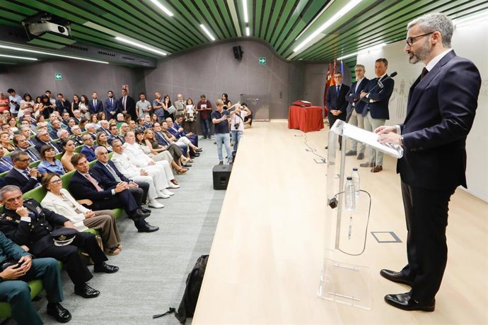 12-09-25 El Ministro De La Presidencia, Justicia Y Relaciones Con Las Cortes, Félix Bolaños, En La Toma De Posesión Del Delegado Del Gobierno En Murcia, Francisco Lucas.