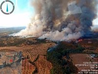 Declarado un incendio en el paraje Los Almendrillos de Paterna (Huelva)