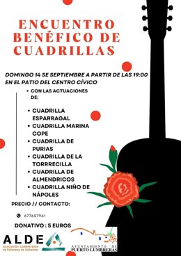Puerto Lumbreras celebrará su tradicional Encuentro Benéfico de Cuadrillas el próximo domingo, 14 de septiembre