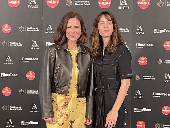 Las actrices Aitana Sánchez-Gijón y Victoria Luengo, en un acto de la Acadèmia del Cinema Català