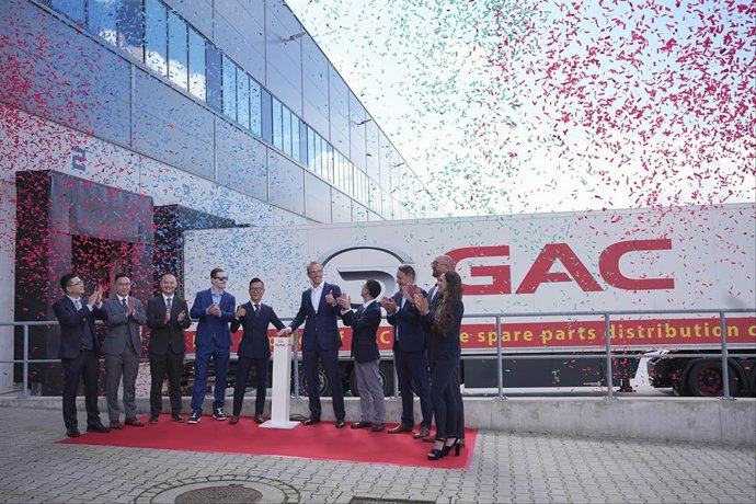 The first truck fully loaded with auto parts left the warehouse