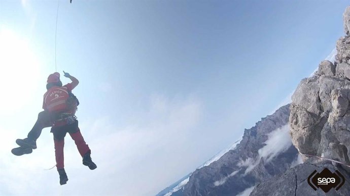 Rescate en Picos de Europa.