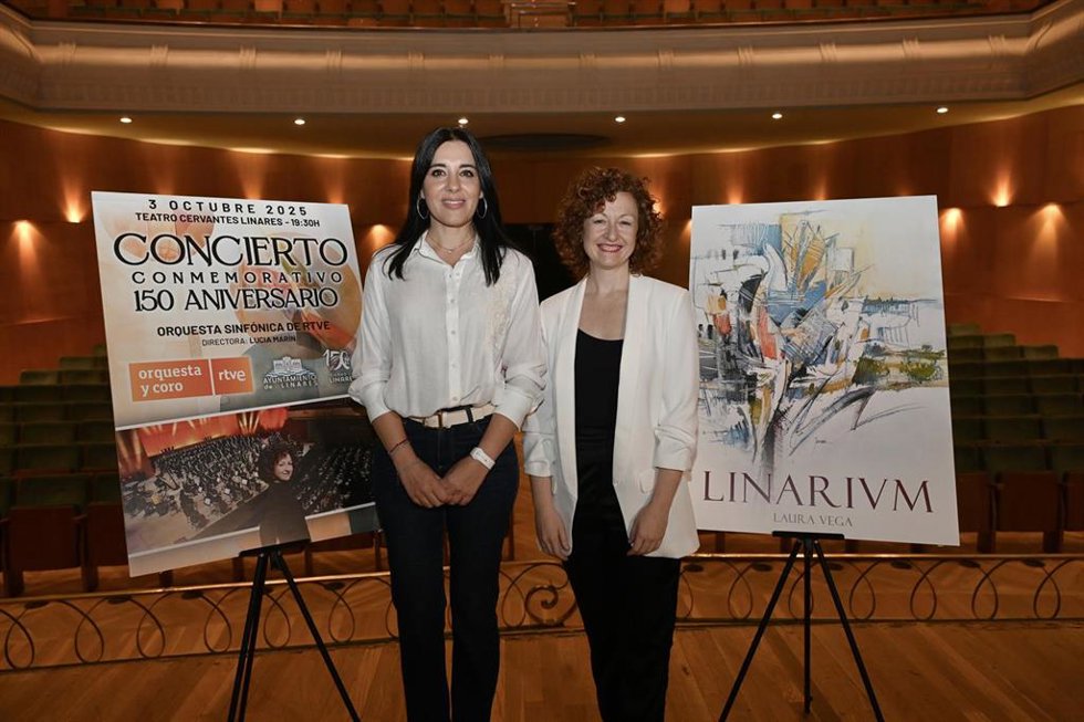 Presentación del concierto conmemorativo del 150 aniversario de la concesión a Linares del título de ciudad.