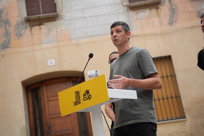 El nou diputat de la CUP al Parlament, Xavier Pellicer