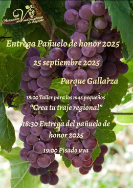 La Asociación de Vendimiadores de Logroño entregará su Pañuelo de Honor 2025 a las nueve peñas de la ciudad