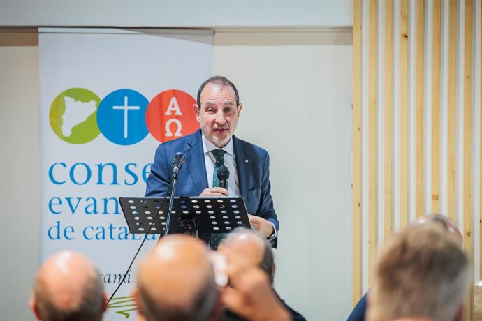 Ramon Espadaler durante el acto 'Catalunya, preguem per tu'