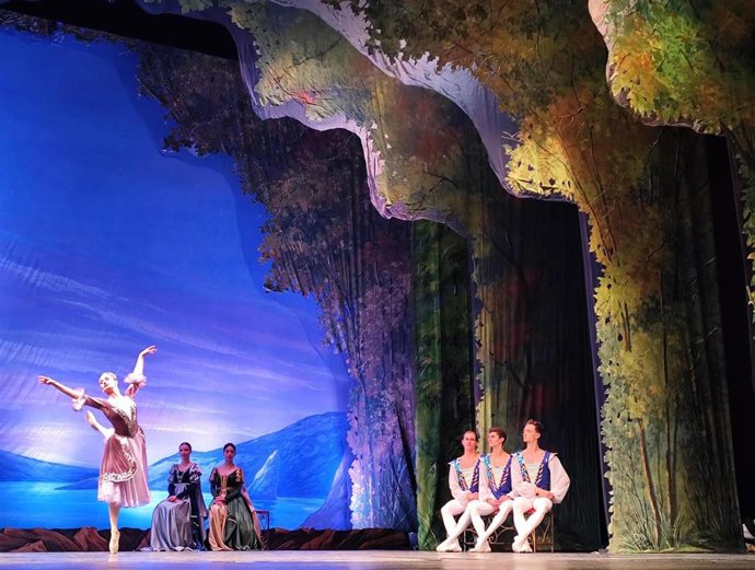 Imagen del Ballet de Kiev representando 'La Bella Durmiente'.