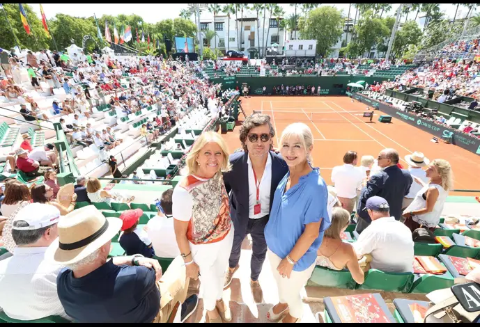 La consejera de Cultura y Deporte de la Junta de Andalucía, Patricia del Pozo, en las eliminatorias de la Copa Davis en Marbella (Málaga)