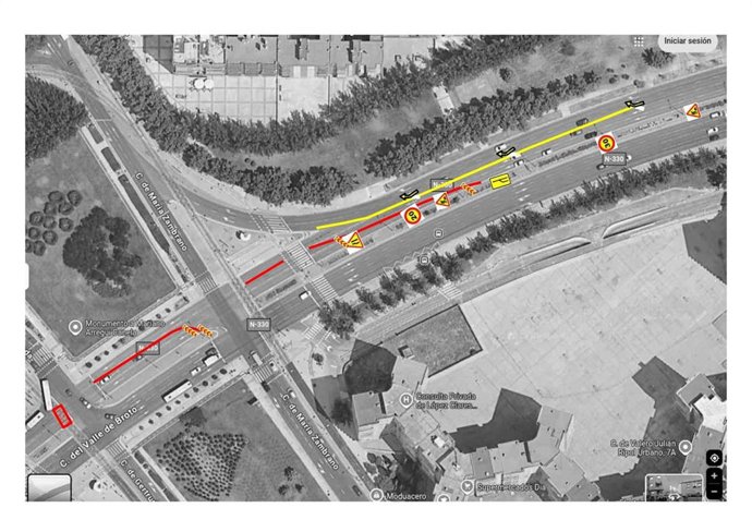 Mapa con la localización del tramo afectado por las obras en Valle de Broto desde este lunes 15 de septiembre y hasta el próximo martes 23.