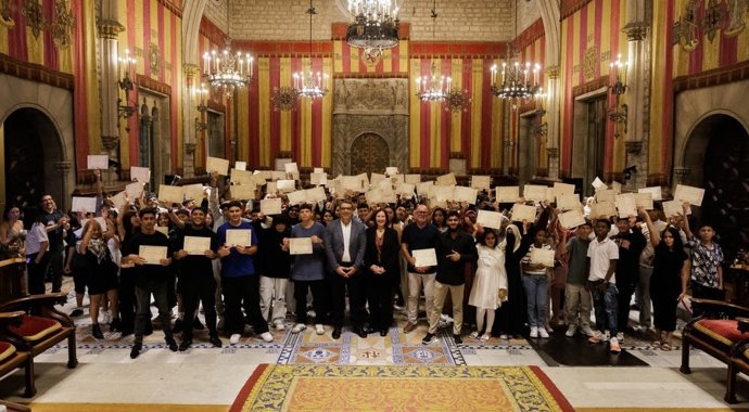 El acto en el Saló de Cent