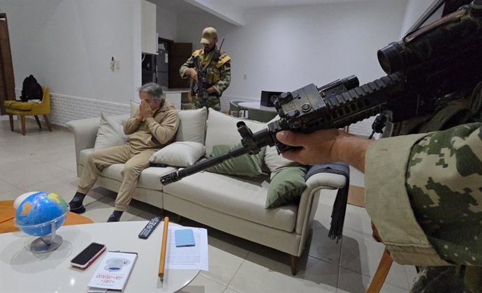 Prisão do líder criminoso mexicano Hernán Bermúdez Requena