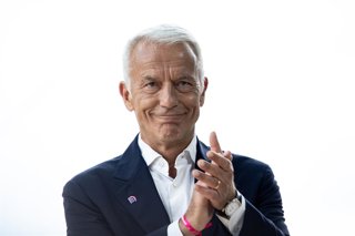 Archivo - August 28, 2023, Paris, France, France: President of the French employers association Movement of the Enterprises of France (MEDEF) Patrick Martin talks during the Meeting of French Entrepreneurs (REF) organized by the MEDEF at the Longchamp rac
