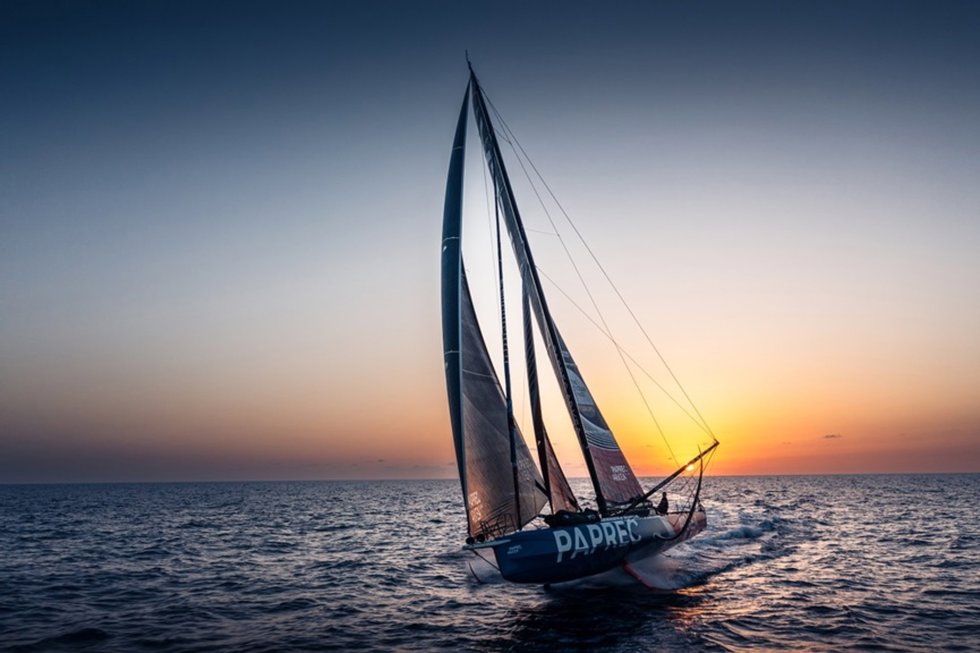 El 'Paprec Arkéa', durante la etapa 5 de The Ocean Race Europe 2025.