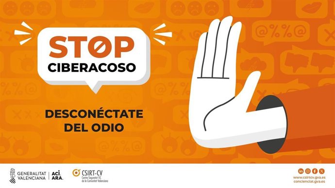 La Generalitat lanza una campaña para concienciar sobre la importancia de luchar contra el ciberacoso